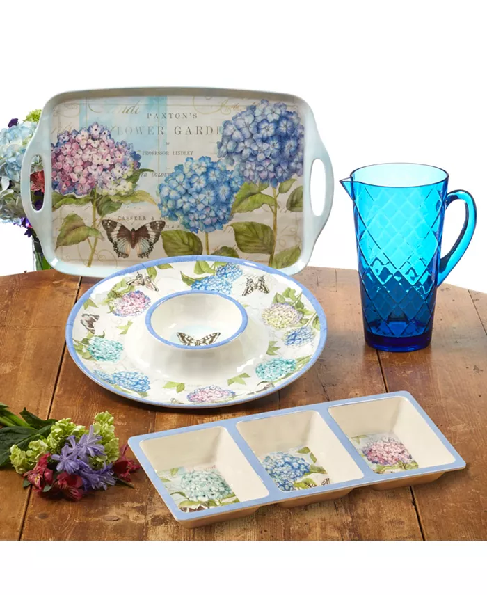 Certified International Hydrangea Garden Melamine Dinnerware Collection