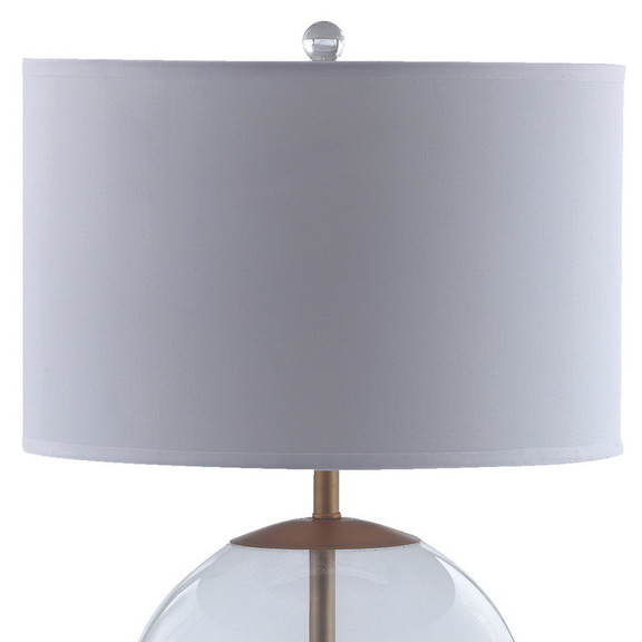 Benjara BM204899 Drum Shade Metal Table Lamp with ...