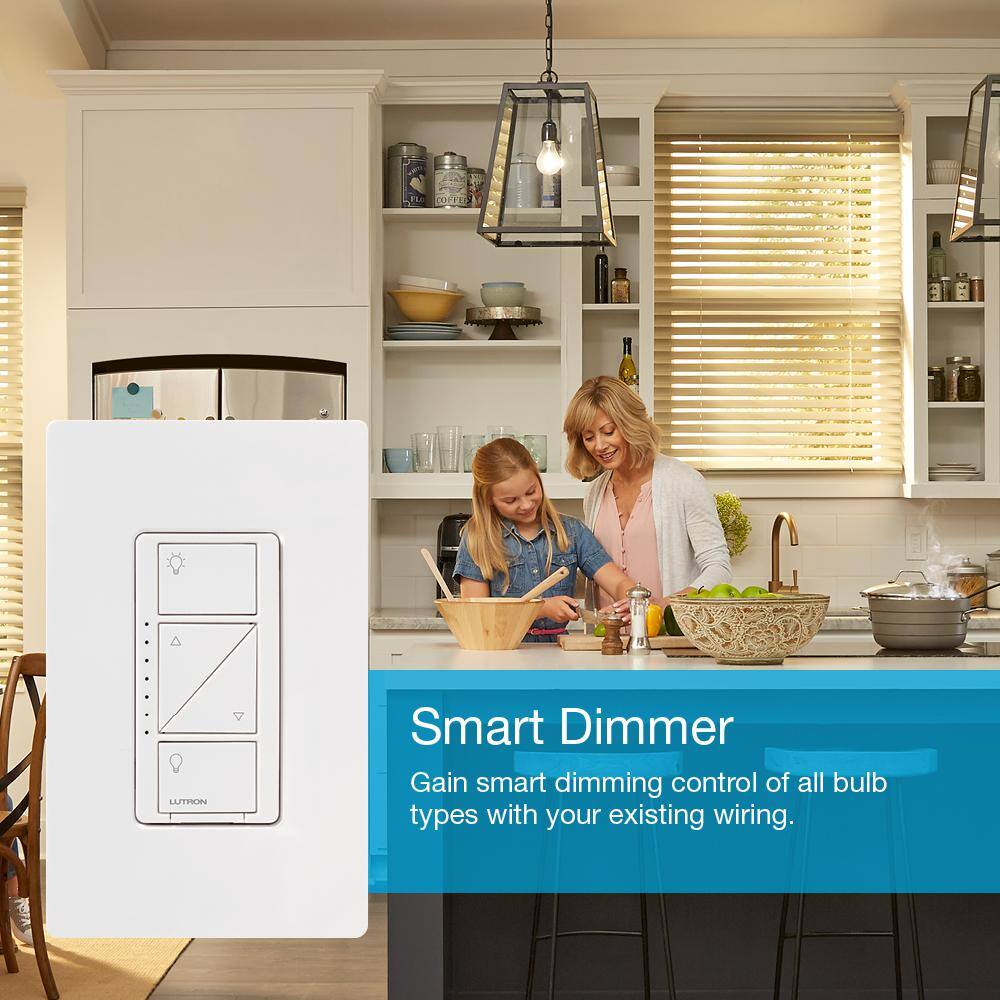 Lutron Caseta Smart Lighting Dimmer Switch and Pico Wall-Mounting Starter Kit with Smart Hub (CASETA-PICOMOUNT-BNDL) CASETA-PICOMOUNT-BNDL