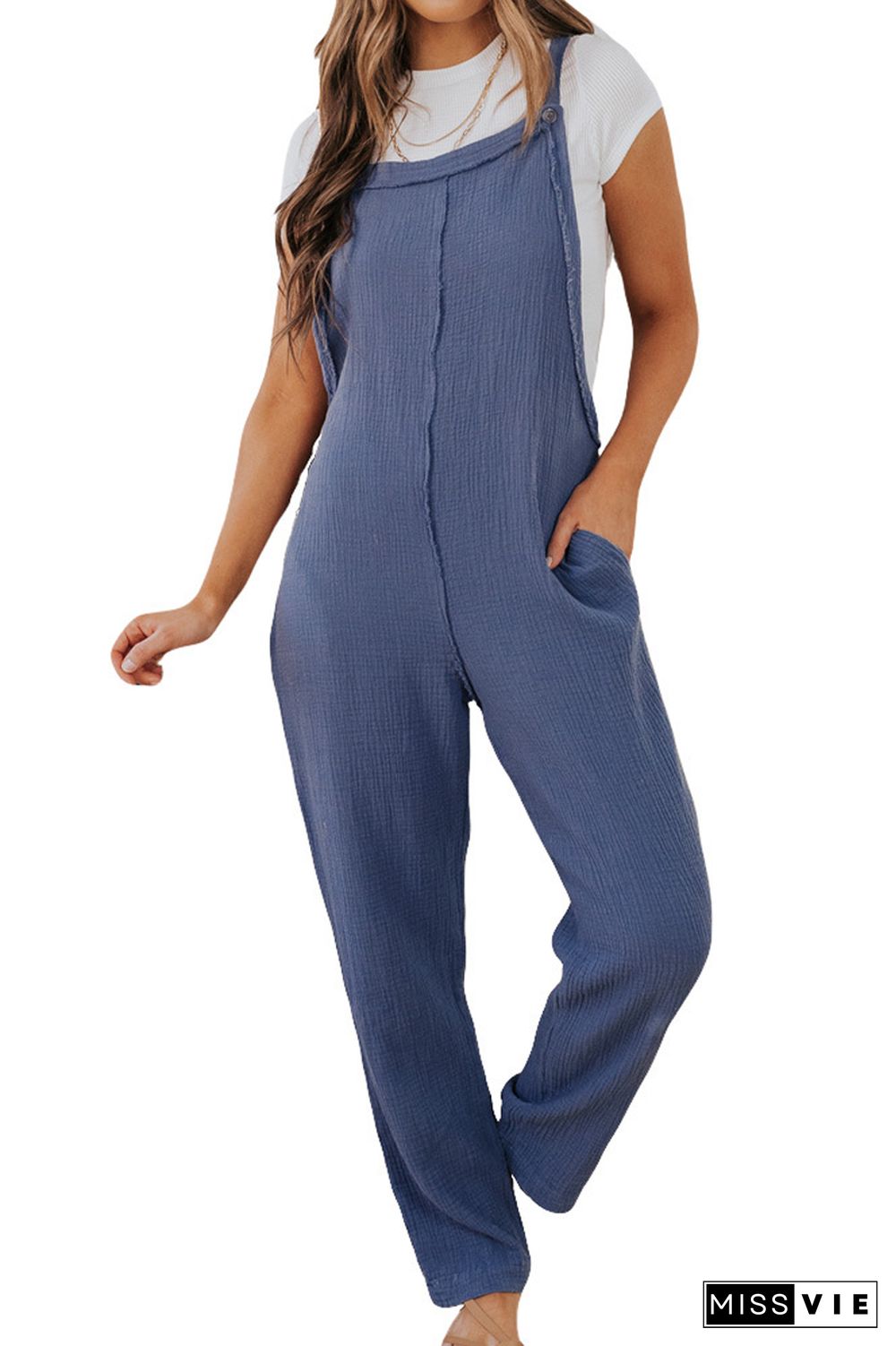 Love For A Lifetime Pocket One Piece Jumpsuits