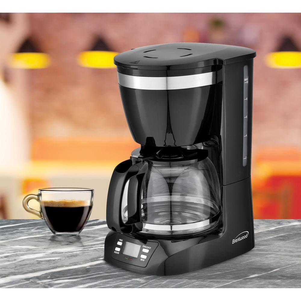 Brentwood Appliances 10-Cup Black Digital Coffee Maker TS-219BK