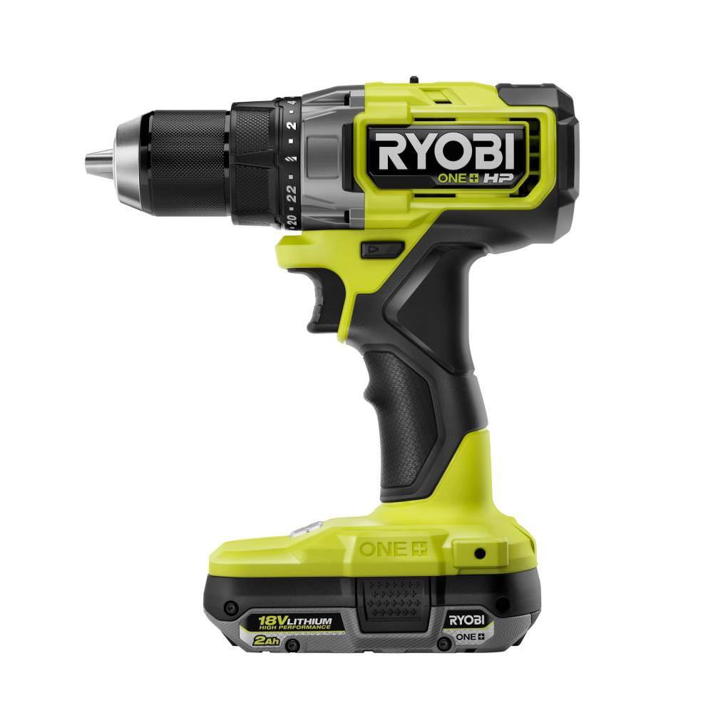 RYOBI ONE+ HP 18V Brushless Cordless 12 in. DrillDriver Kit with (1) 2.0 Ah HIGH PERFORMANCE Battery and Charger PBLDD01K1