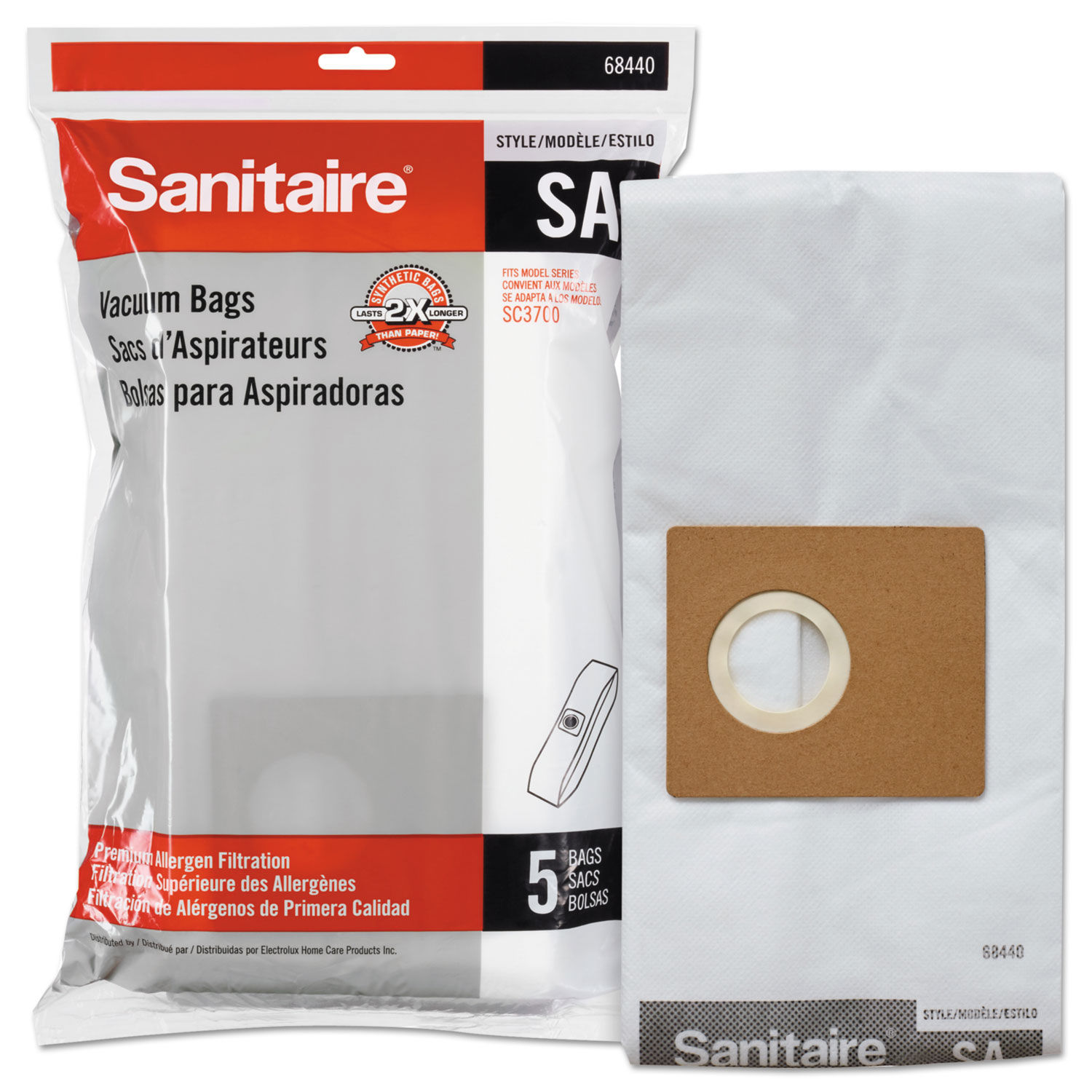 Style SA Disposable Dust Bags for SC3700A by Sanitaireandreg; EUR6844010