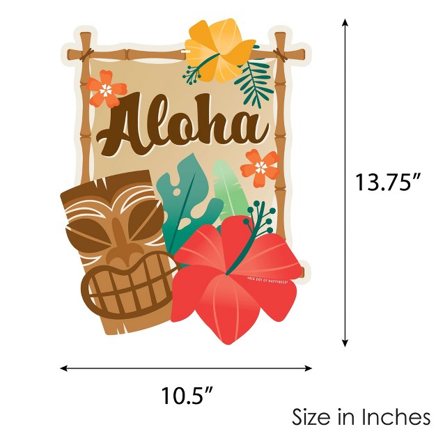 Big Dot Of Happiness Tropical Luau Hanging Porch Hawaiian Beach Party Outdoor Decorations Front Door Decor 1 Piece Sign