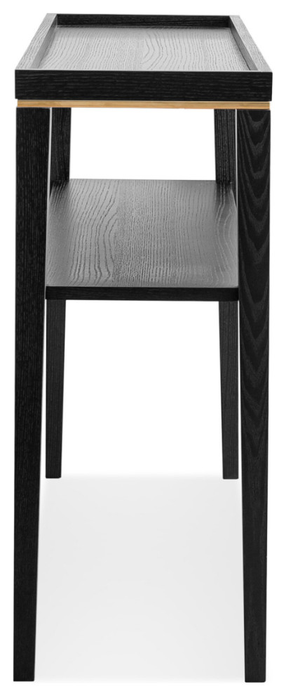 Black Wooden Console Table  Liang  ampEimil Otium   Transitional   Console Tables   by Oroa   Distinctive Furniture  Houzz