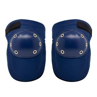 Safe Handler Knee Pads - Tough Cap Thick Foam Padding Adjustable Elastic Straps (Blue) BLSH-ES-PE-KP