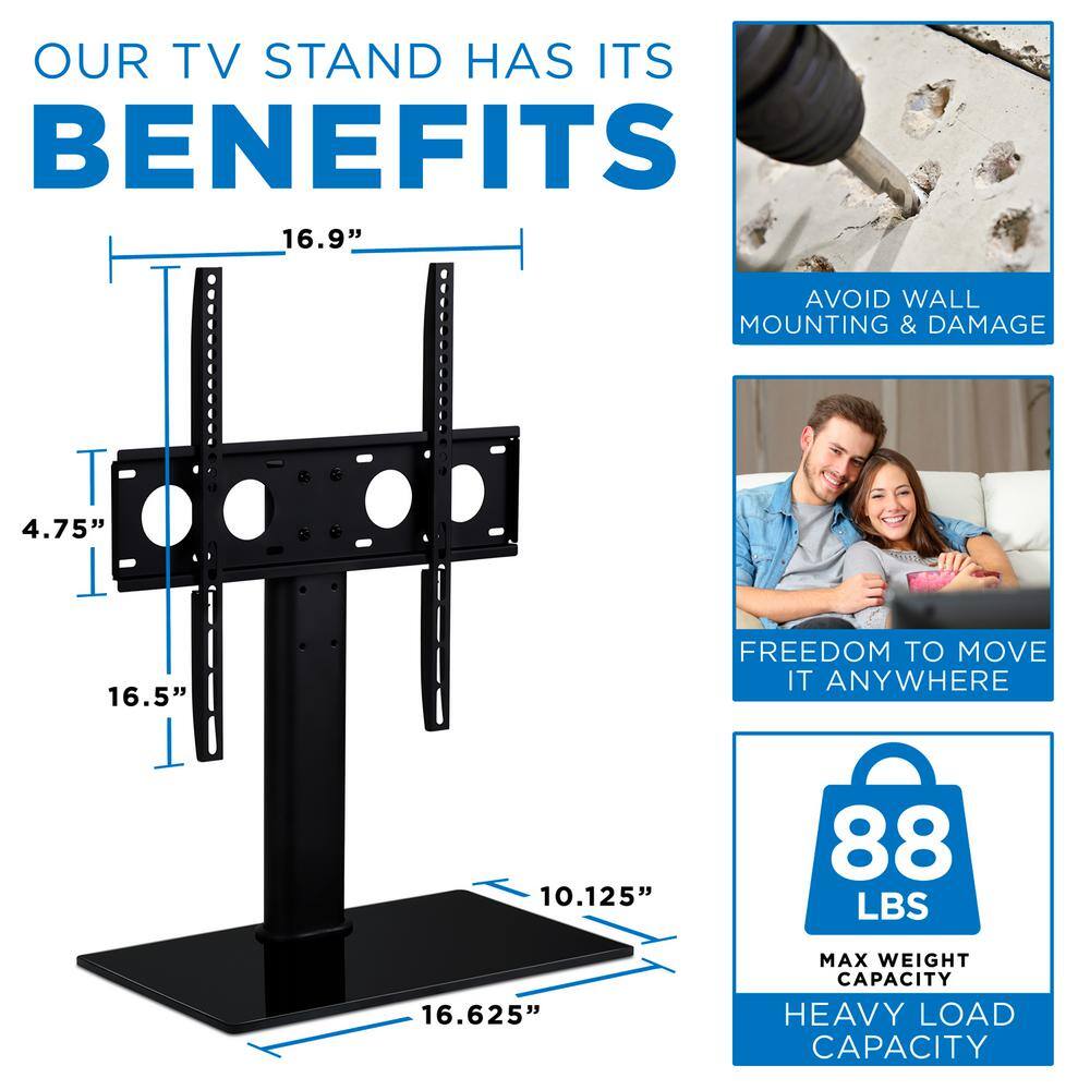 mount-it! Universal Tabletop TV Stand MI-847