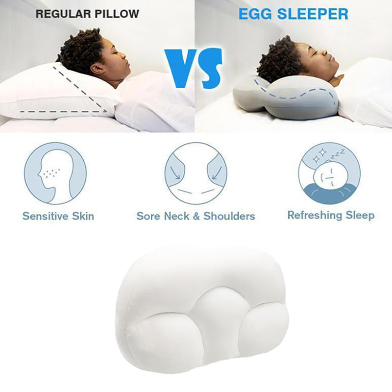 Bangcool Neck Support Pillow Ergonomic Cotton Unisex Microbeads Pillow Cervical Pillow