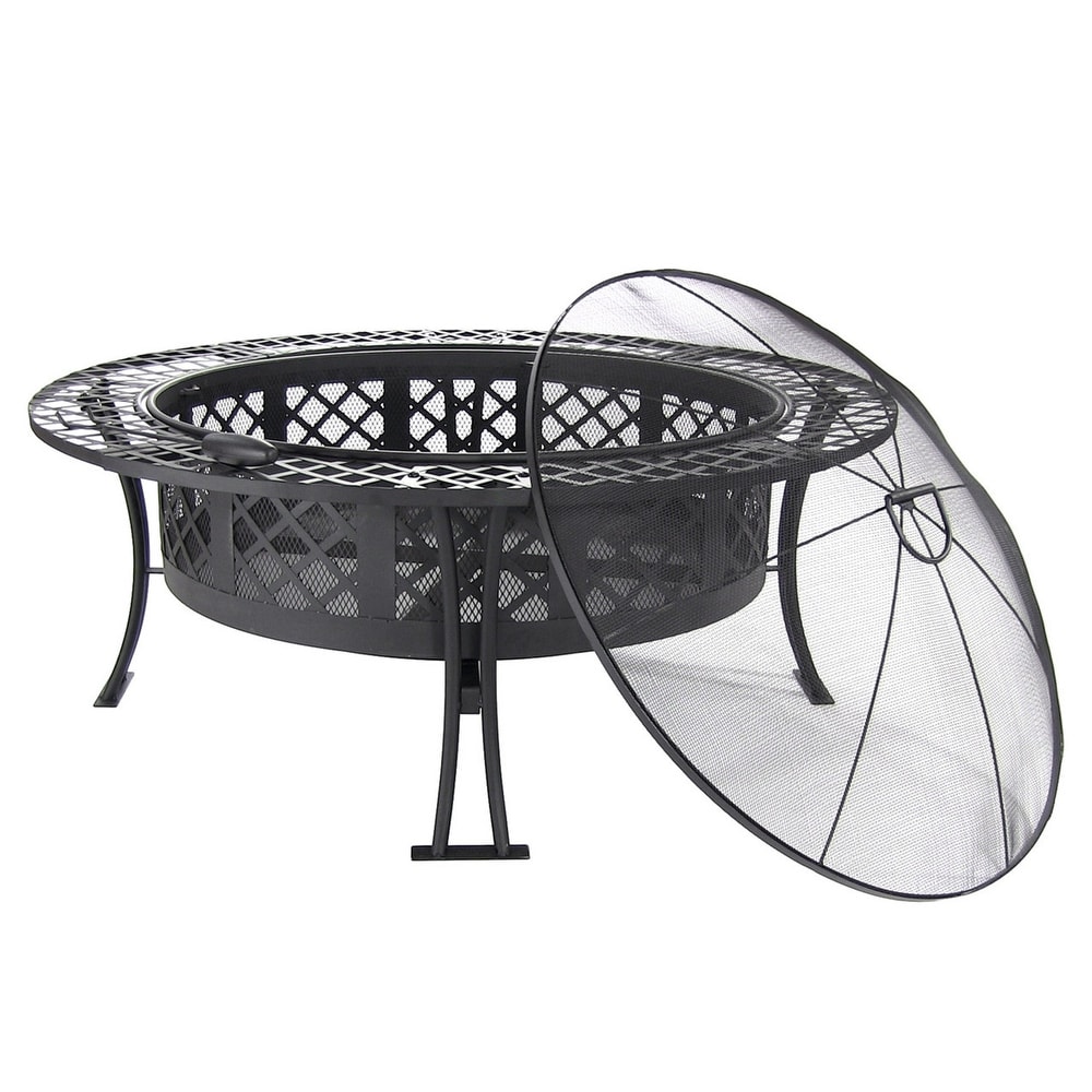 Sunnydaze Large Bowl Fire Pit Durable Steel Patio Garden Camping   Choose Style