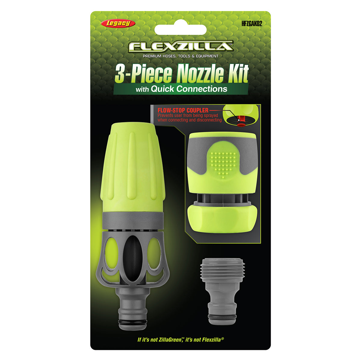 Flexzilla® Garden Hose Nozzle Kit， 3-Piece