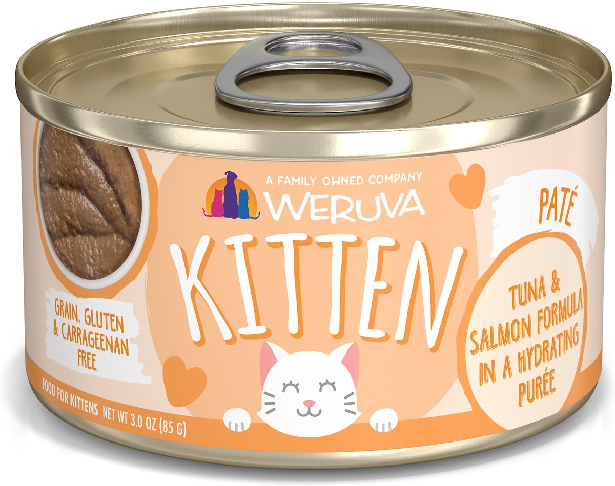 Weruva Pate Kitten Salmon And Tuna Formula In Gravy Grain Free Wet Cat