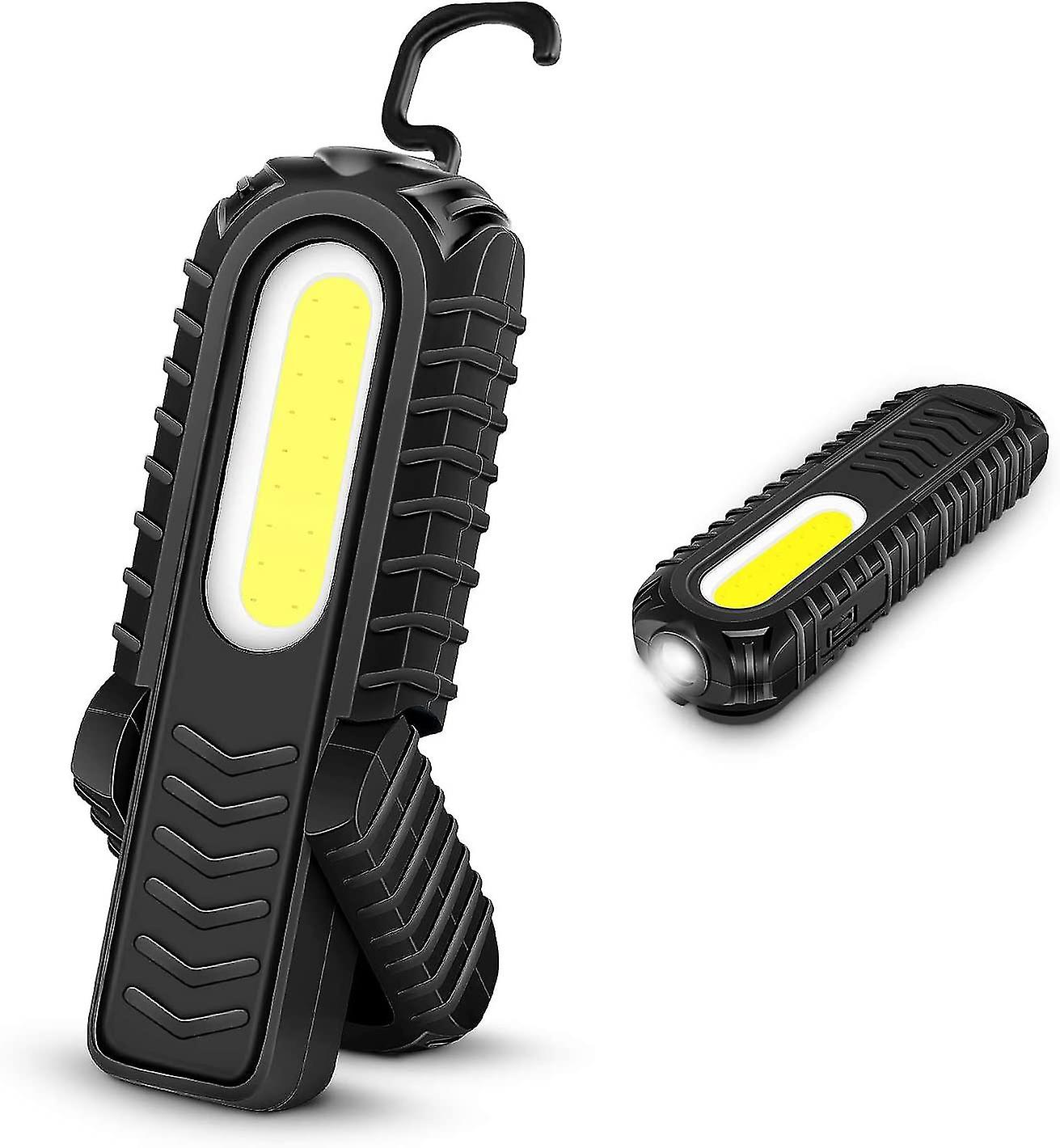 Rechargeable Led Work Light， 5w Cob Front Led Work Light With Hook And Magnetic Base