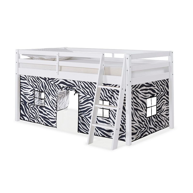 Alaterre Furniture Roxy Twin Junior White Loft Tent Bed