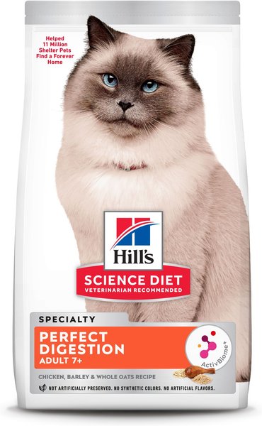 Hill's Science Diet Adult 7+ Perfect Digestion Chicken Dry Cat Food