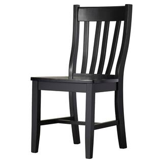 International Concepts Black Wood Dining Chair (Set of 2) C46-61P