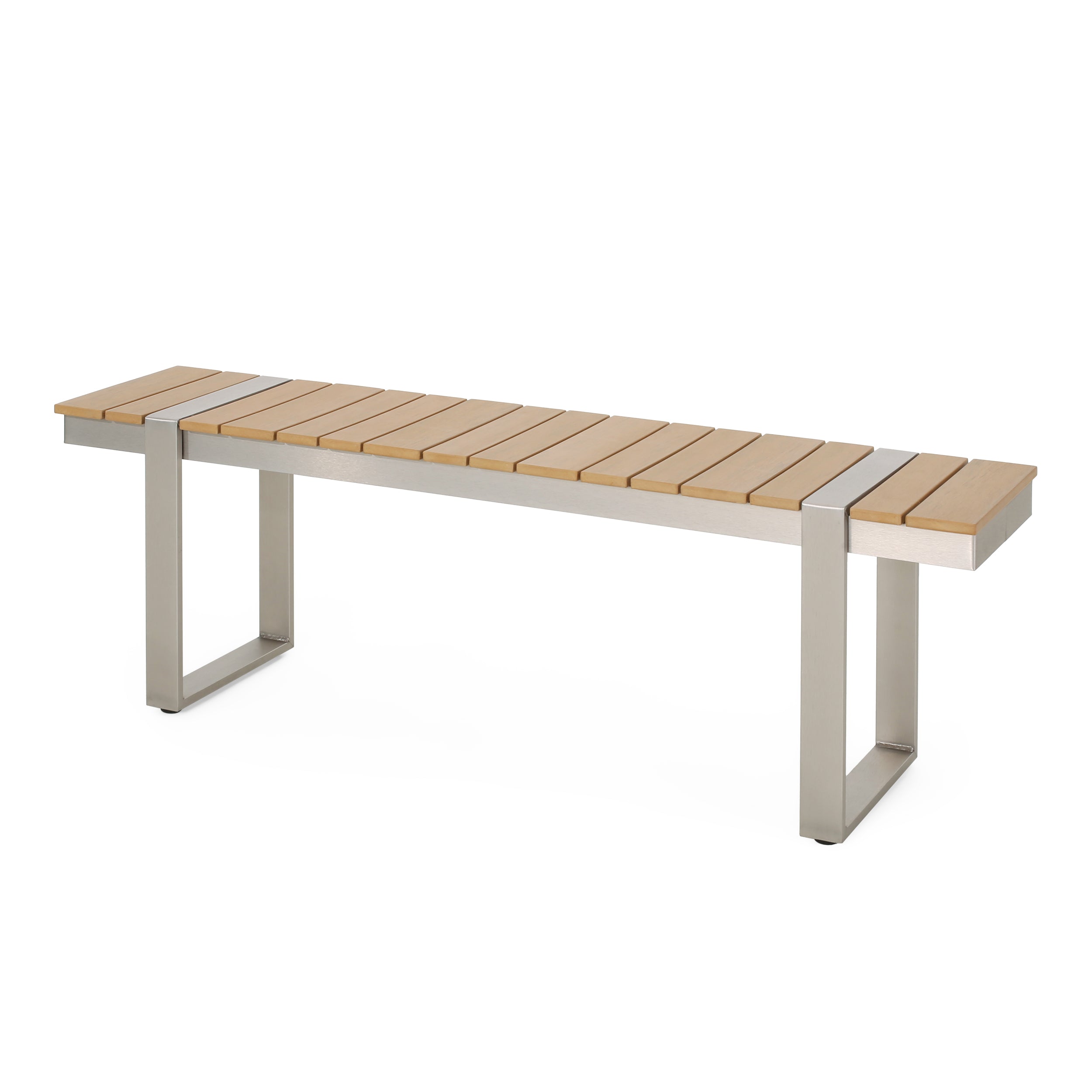 Mora Outdoor Aluminum Dining Bench