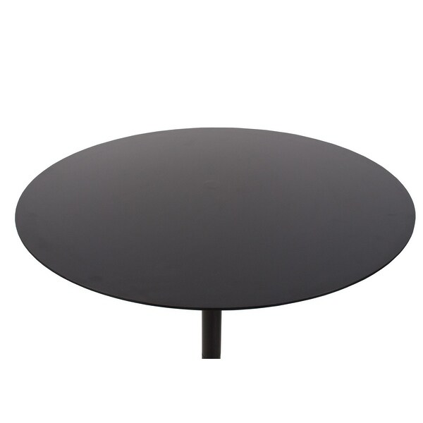 27.5inch Round Outdoor Indoor Cafe Powdercoated Metal Table