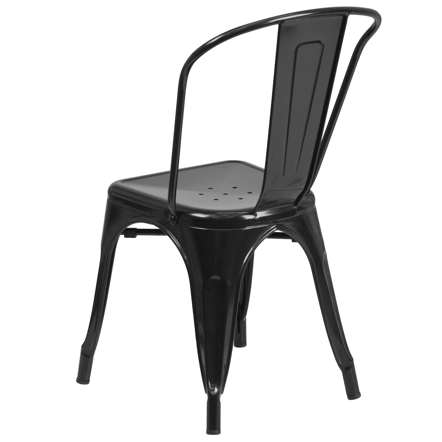 Flash Furniture Commercial-Grade Metal Indoor / Outdoor Stackable Chair