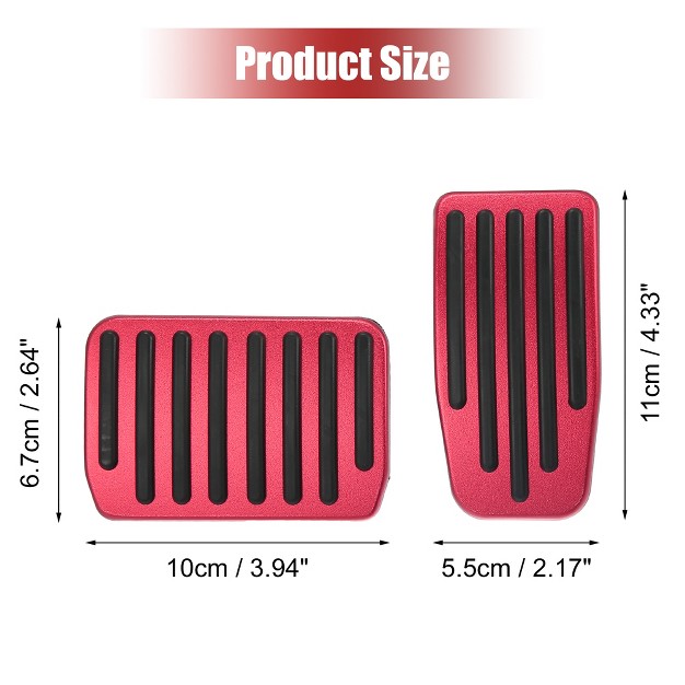 Unique Bargains No Drilling Brake And Gas Accelerator Pedal Covers Foot Pedal Pads For Tesla Model 3 Model Y 2017 2021