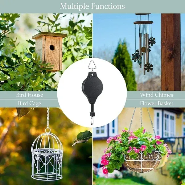 49% 0FF🌳Plant Pulley Set For Garden Baskets Pots, Birds Feeder