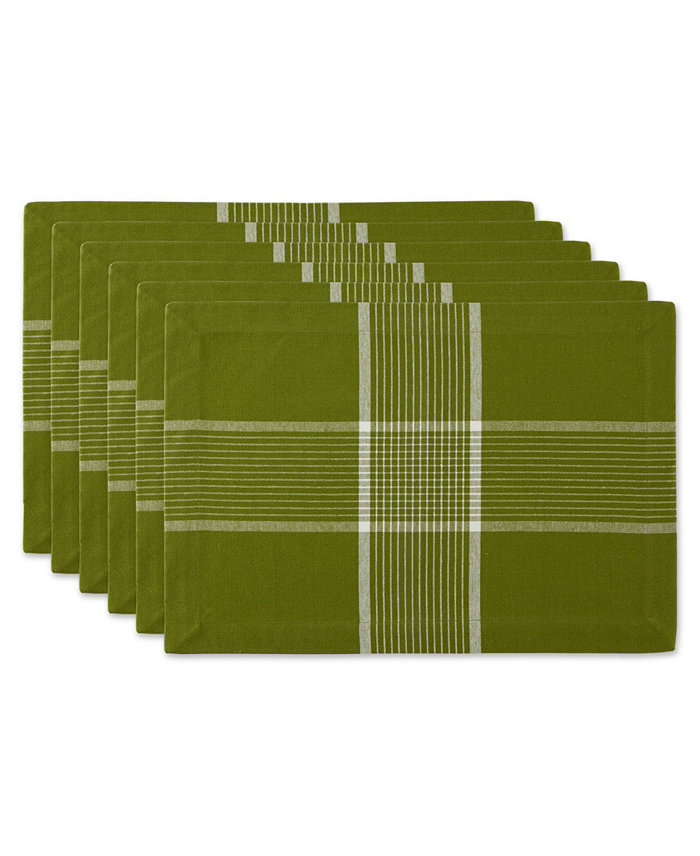 Design Imports Design Import Fiesta Check Placemat Set of 6