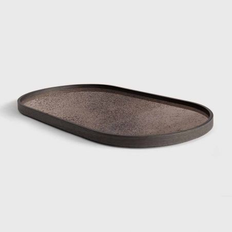 BRONZE MIRROR TRAY OBLONG M