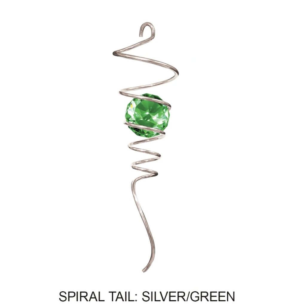 Spinfinity  Spiral Tail-Silver/Green