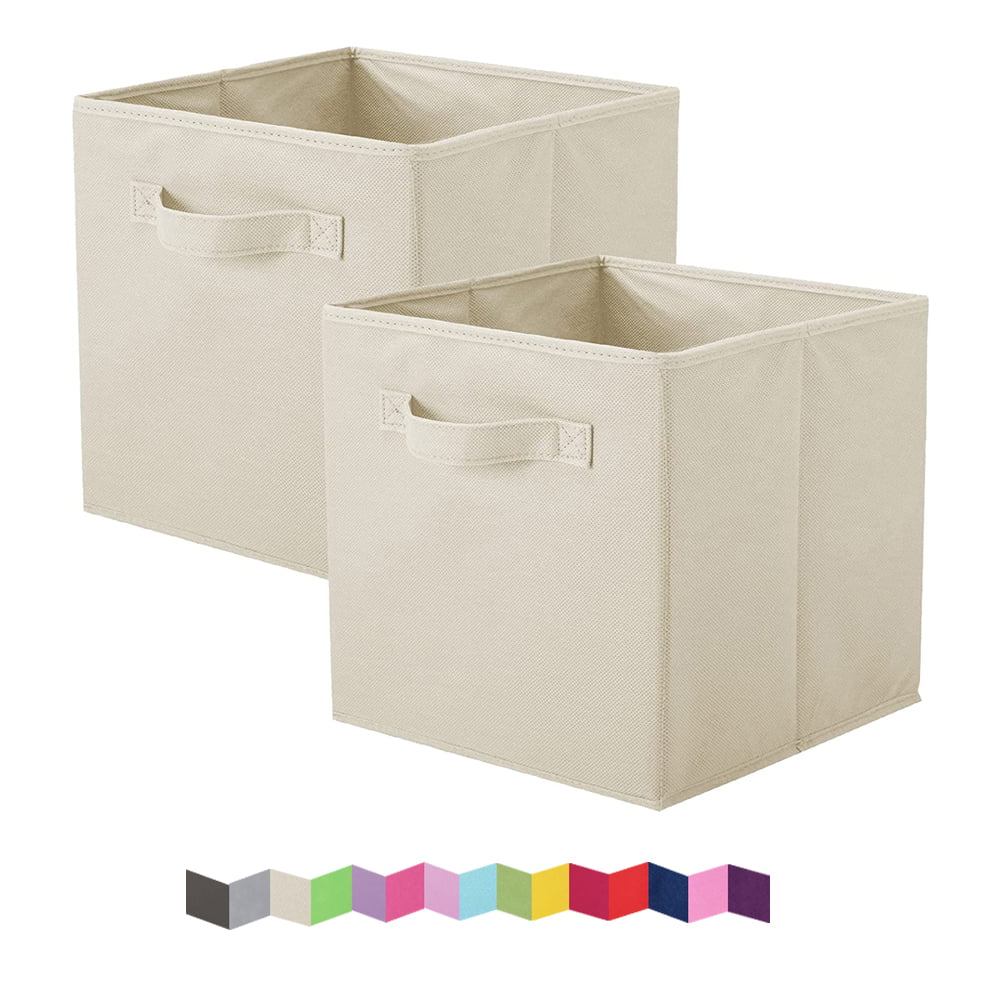 PinkSheep Foldable Fabric Storage Cube Bins, 11