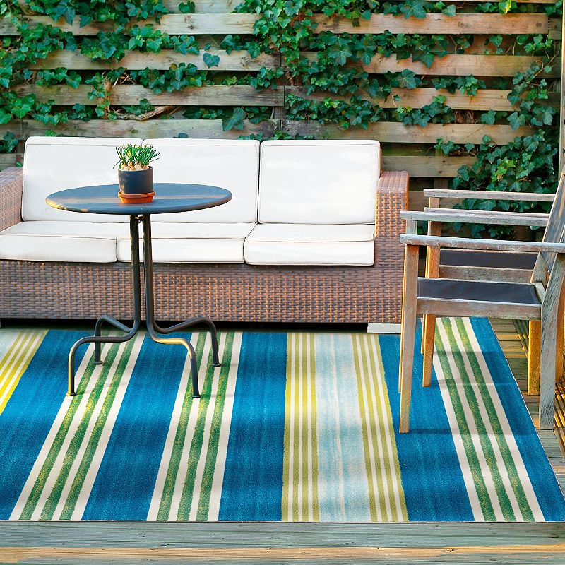 Waverly Sun N' Shade Mykonos Indoor Outdoor Rug