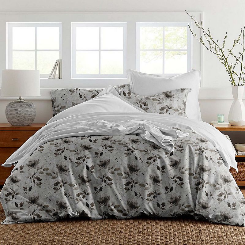 Pointehaven Cotton Fashion Sateen Night Garden Duvet Cover Set