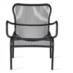 Fauteuil bas de jardin Loop VINCENT SHEPPARD - Fauteuil salon noir