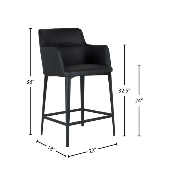 Williamsburg Modern Leatherette Bar Stool (25-inch/ 29-inch)