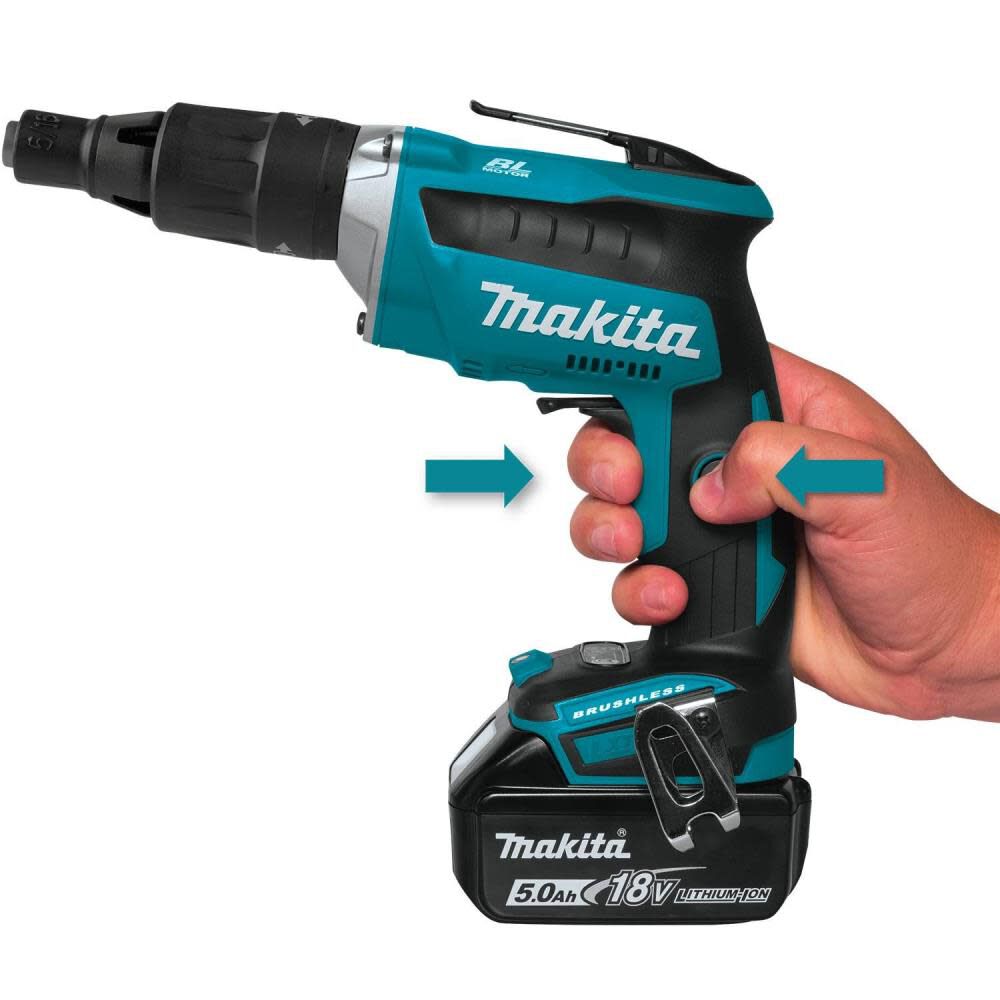 Makita 18V LXT Lithium-Ion Brushless Cordless 2500 RPM Screwdriver Kit (5.0Ah) XSF05T from Makita