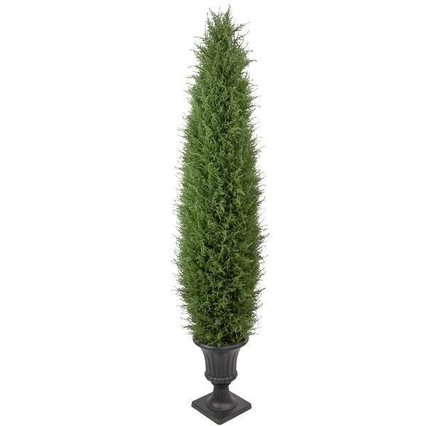 Real Touch™ Artificial Cedar Pine Arborvitae Tree in Urn Style Pot，Unlit