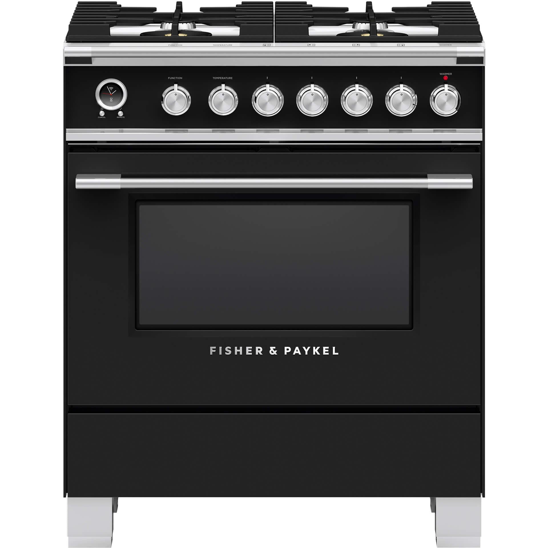 Fisher & Paykel 30-inch Freestanding Dual-Fuel Range with Warming Drawer OR30SCG6B1