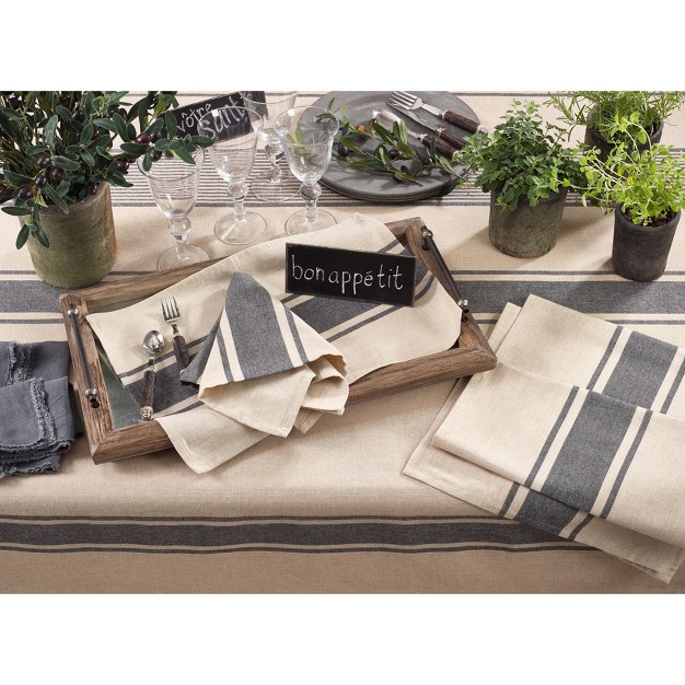 Saro Lifestyle Banded Cotton Placemats