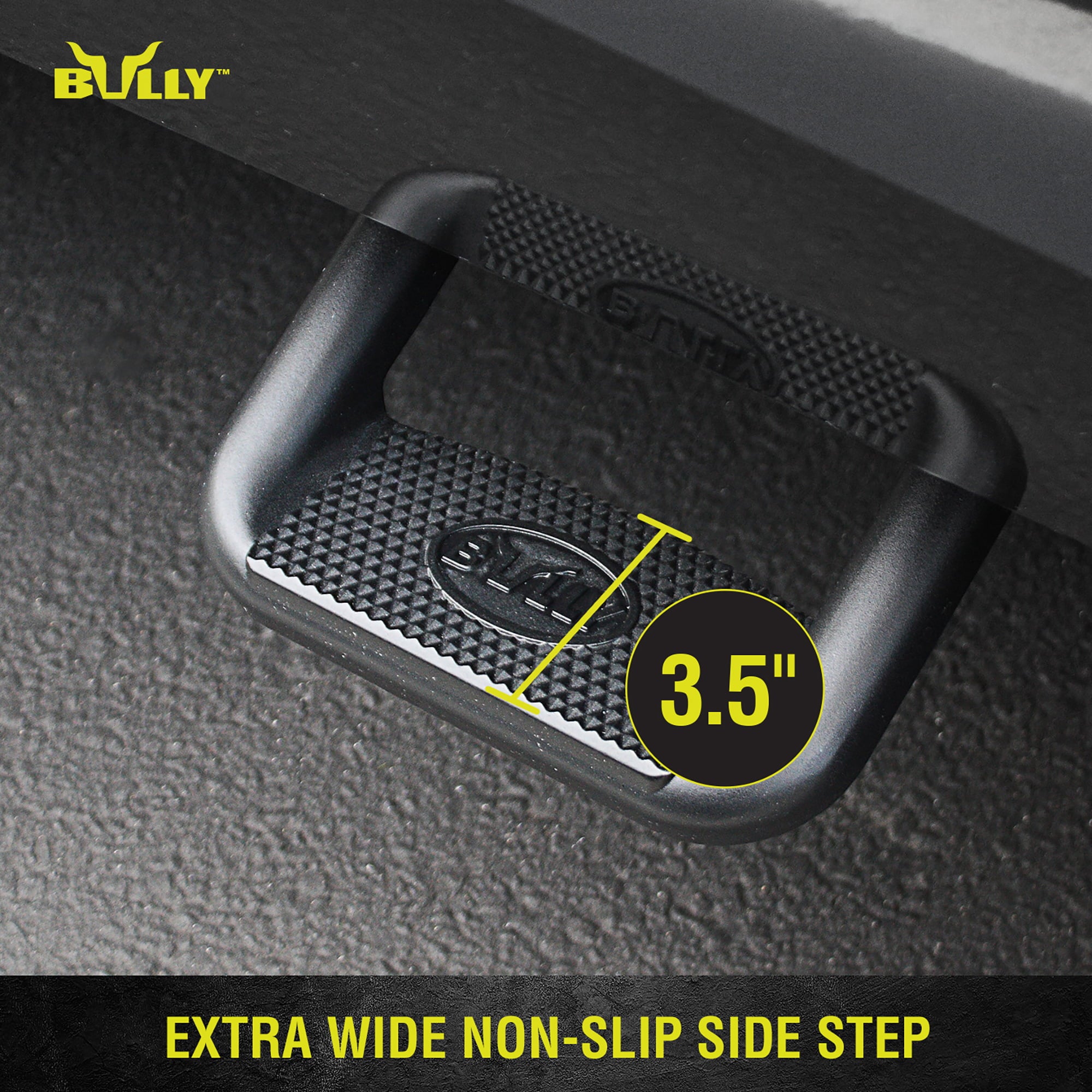 Bully Truck Side Step， Aluminum， Pair， Application fitment Fits 2013 Ford F-150