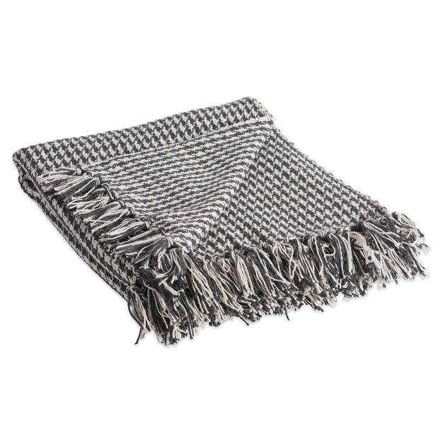 Houndstooth Throw Design Imports