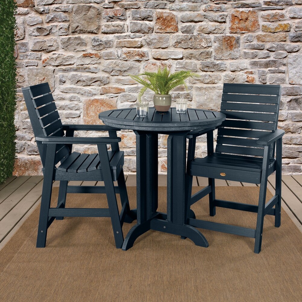 Weatherly 3 piece Outdoor Dining Set   36\