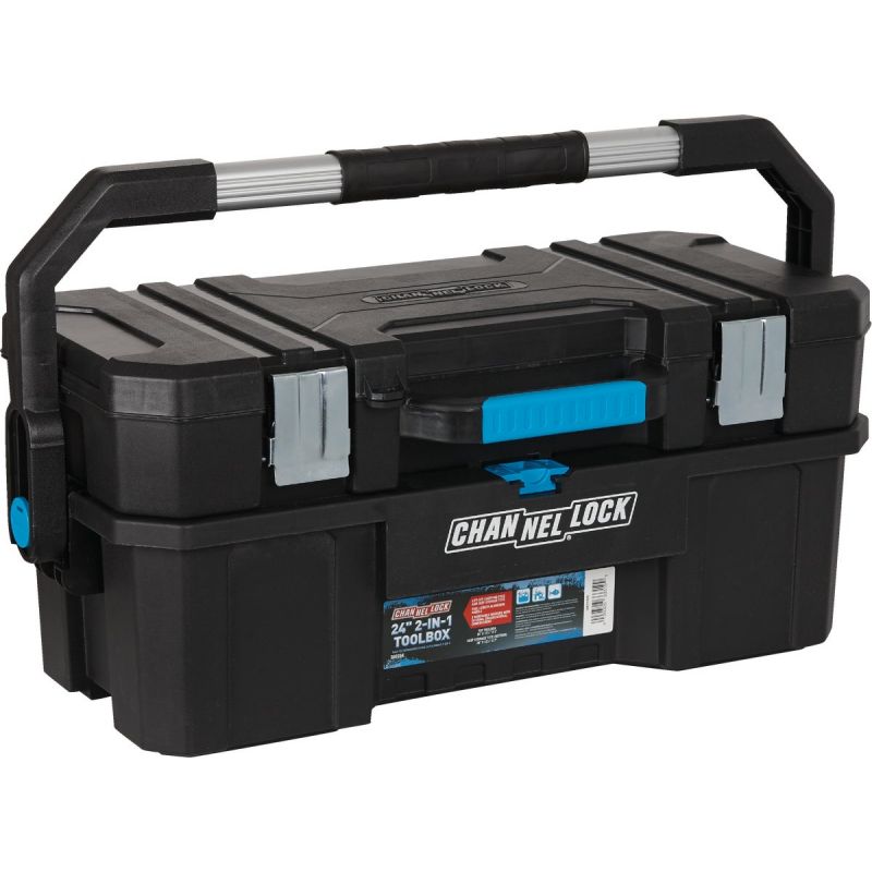 Channellock 2-in-1 Toolbox 55 Lb. Black Blue