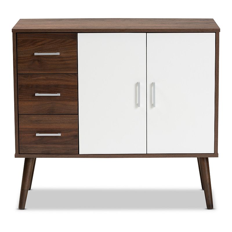 Baxton Studio Leena White Sideboard and Server