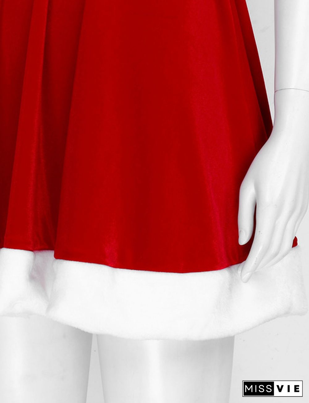 Womens Sexy Red Christmas Dress Party Miss Santa Costumes Outfits Fancy Dress