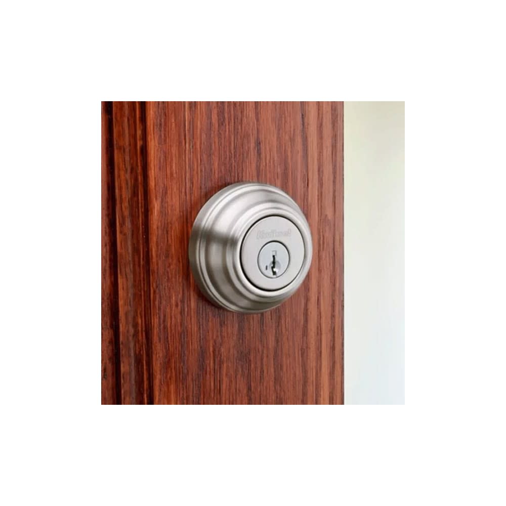 Satin Nickel Keyed One Side Single Cylinder Deadbolt