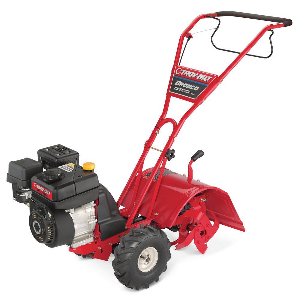 Troy-Bilt Bronco 14 in. 208 cc OHV Engine Rear Tine Counter Rotating Gas Garden Tiller Bronco CRT