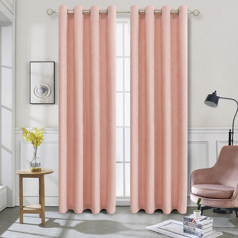 Prelude Embossed Blackout 1-panel Window Curtain