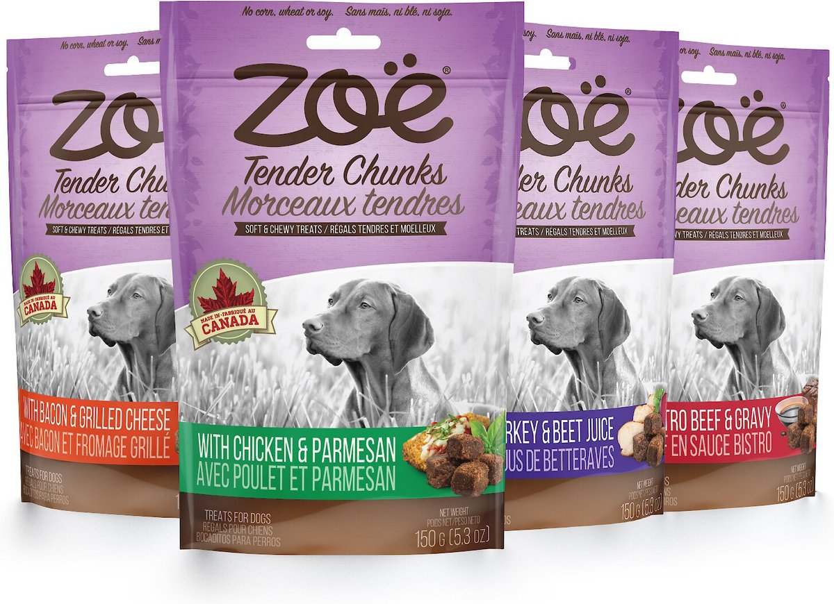 Zoe Tender Chunks Chicken and Parmesan Grain-Free Dog Treats