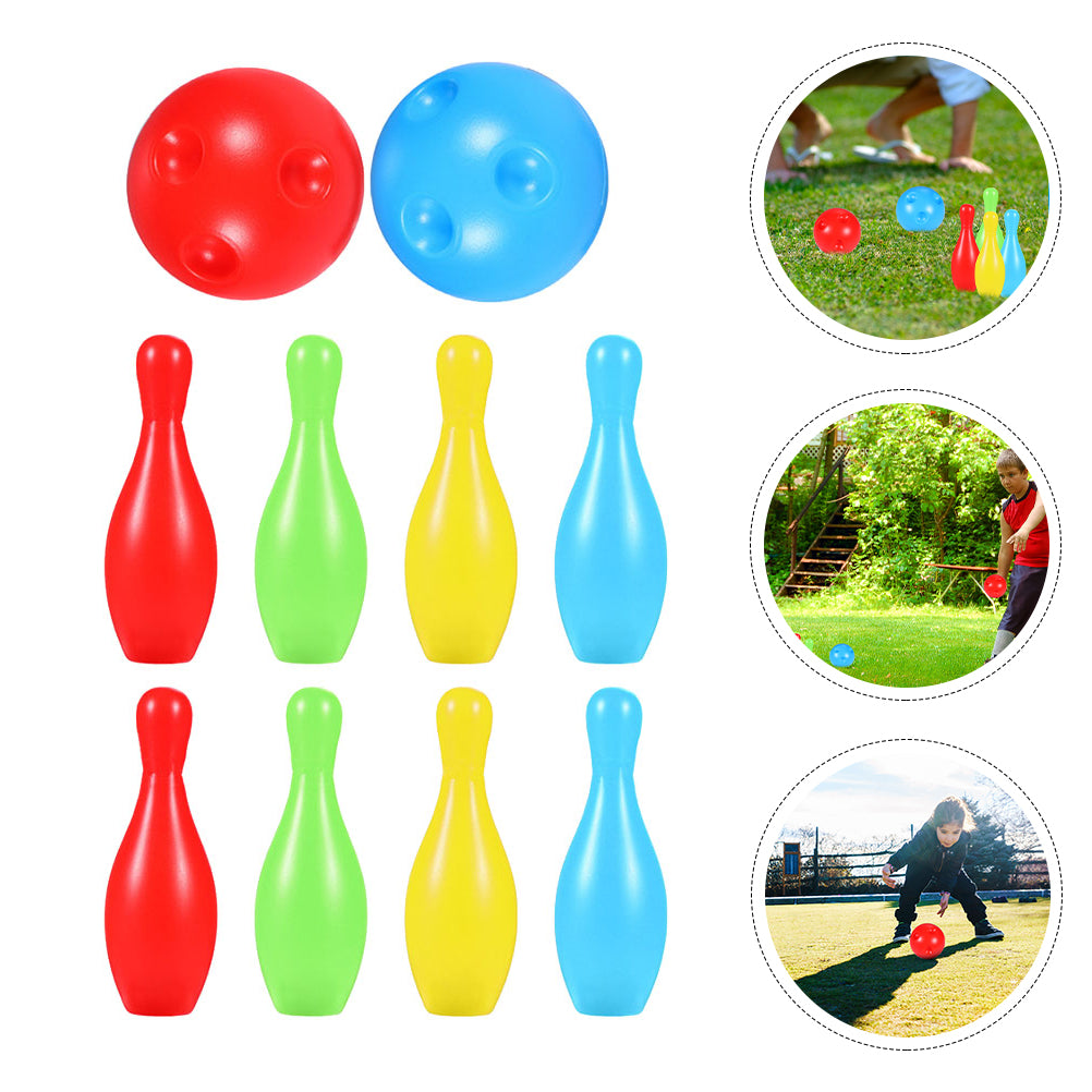 Homemaxs Bowling Kids Setgametoytoys Lawn Set Gamesfun Sports Toddler Play Sets Playset Toys Game Mini Child Balls Birthday Party