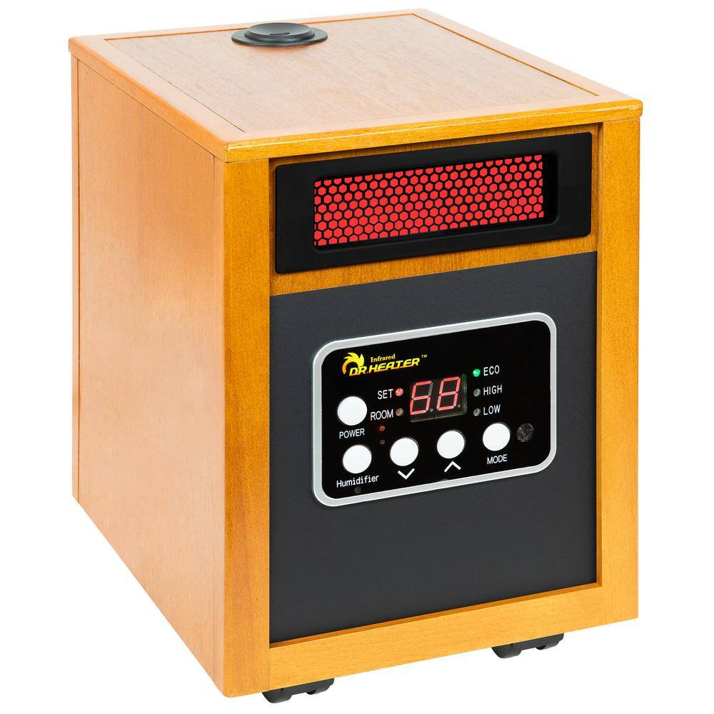 Dr Infrared Heater 1500-Watt Infrared Portable Space Heater with Humidifier and Dual Heating System DR-968H