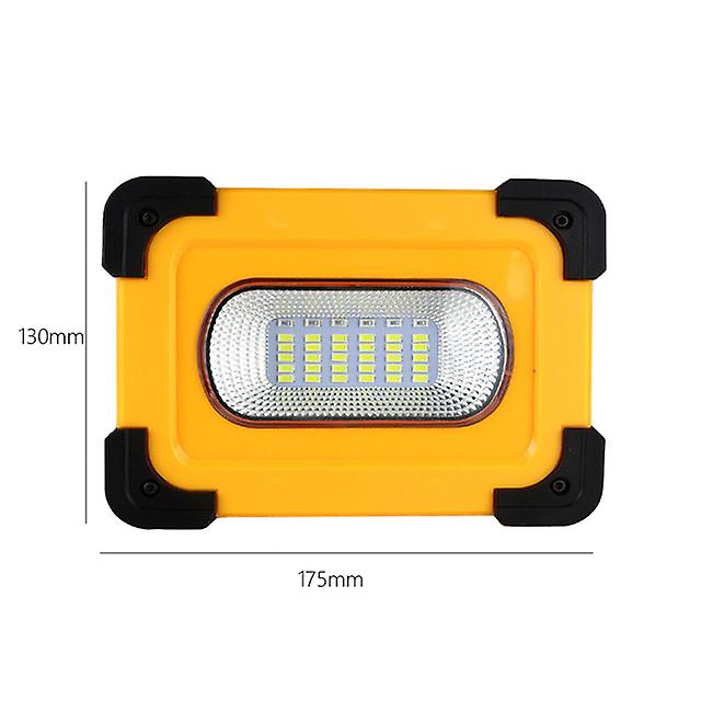 Solar Power Floodlight Led Spotlight Flood Light Outdoor Led Projector Reflector Bouwlamp Construction Lamp Rechargeable 18650