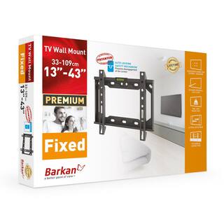 Barkan a Better Point of View Barkan 13 in to 39 in Fixed Flat TV Wall Mount up to 88 lbs E202+.B